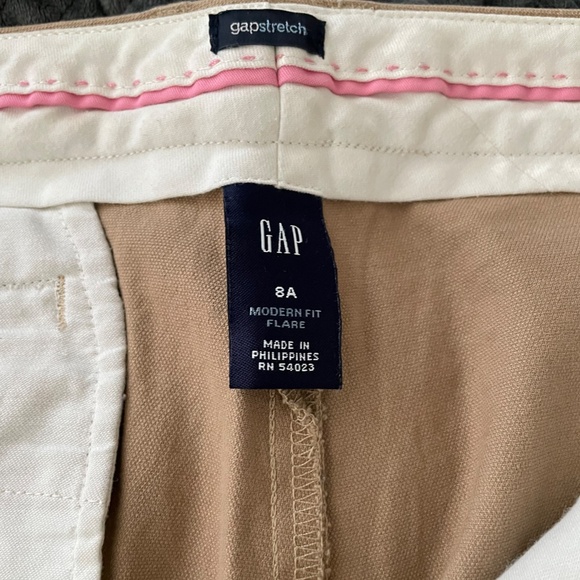 GAP Tan Modern Fit Flare Pant - Picture 2 of 2